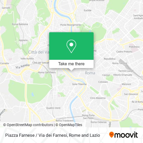 Piazza Farnese / Via dei Farnesi map