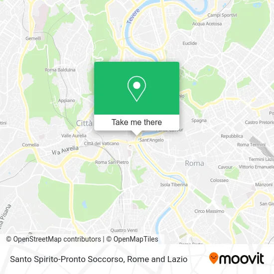 Santo Spirito Emergency Room map