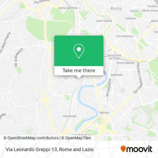 Leonardo Greppi Street 13 map