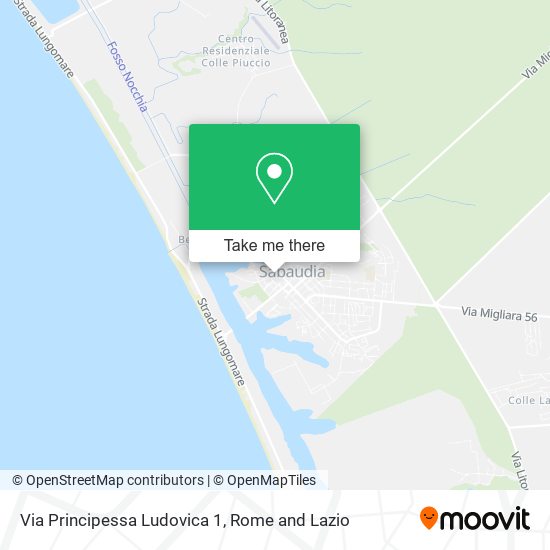 Via Principessa Ludovica  1 map