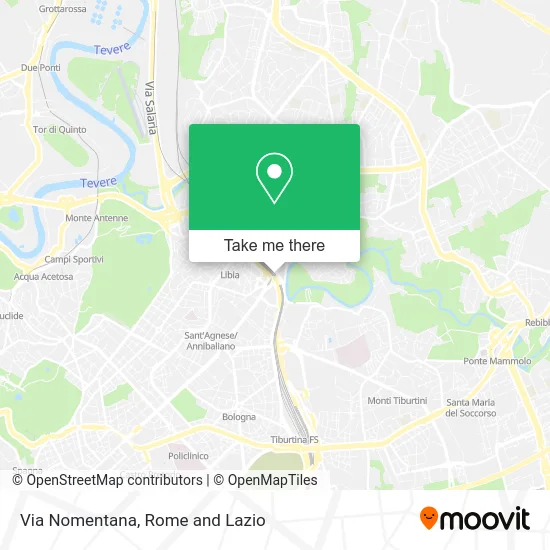 Nomentana Street map