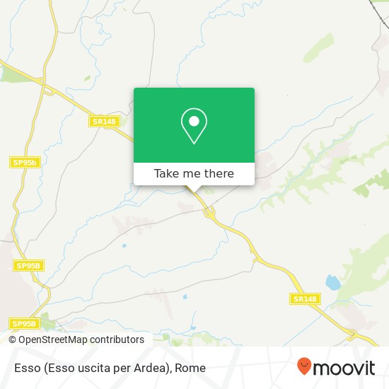 Esso (Esso uscita per Ardea) map