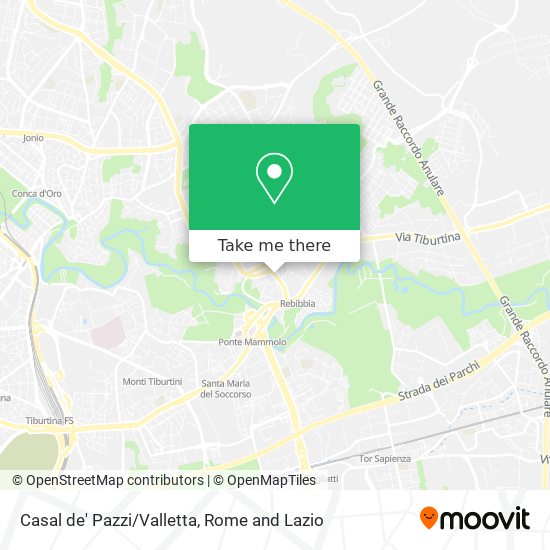 How To Get To Casal De Pazzi Valletta In Roma By Bus Metro Or Train