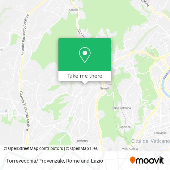 Torrevecchia/Provenzale map