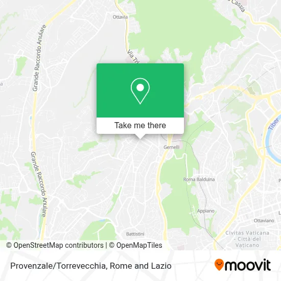Provenzale/Torrevecchia map