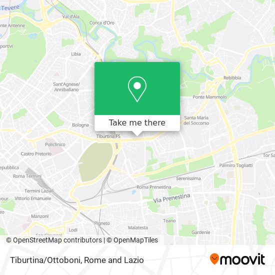 Tiburtina/Ottoboni map