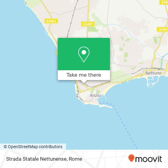 Strada Statale Nettunense map