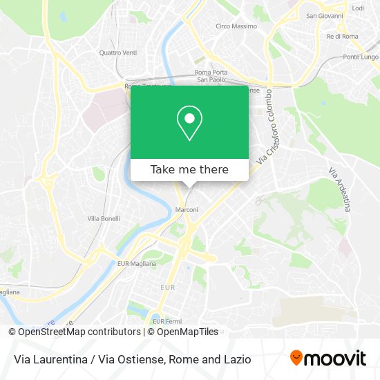 Via Laurentina / Via Ostiense map