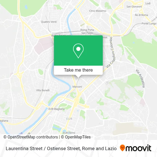 Laurentina Street / Ostiense Street map
