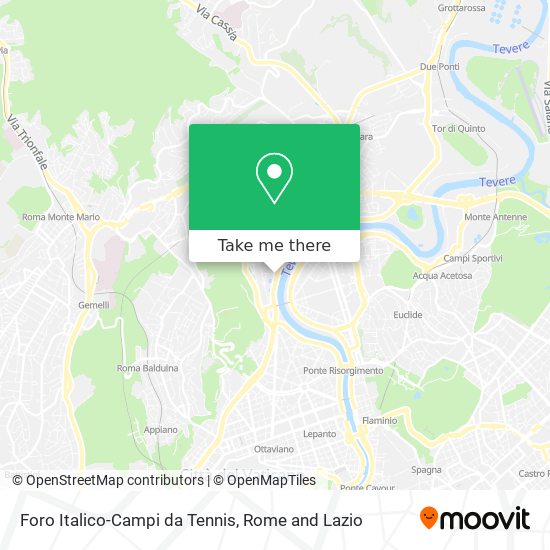 Foro Italico-Campi da Tennis map