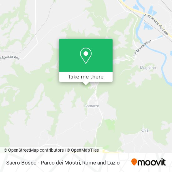 Sacro Bosco - Parco dei Mostri map