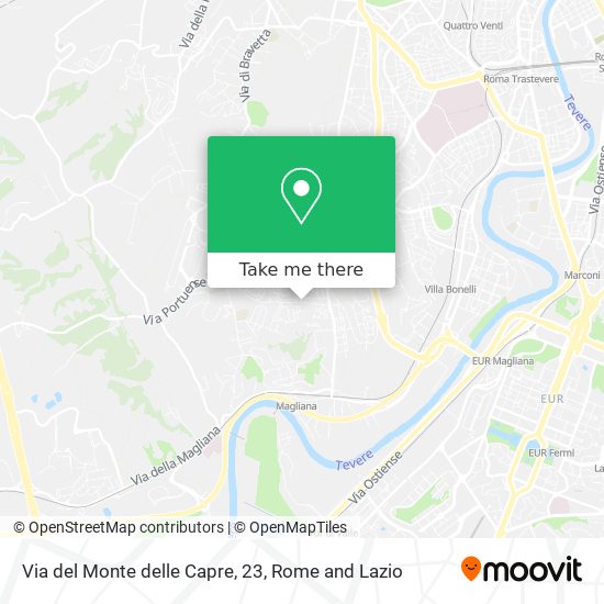 Via del Monte delle Capre, 23 map