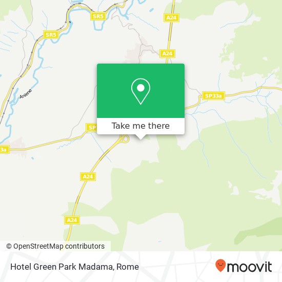 Hotel Green Park Madama map