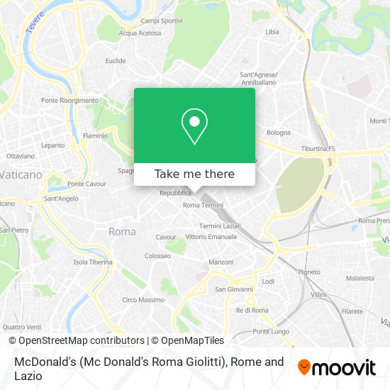 McDonald's (Mc Donald's Roma Giolitti) map
