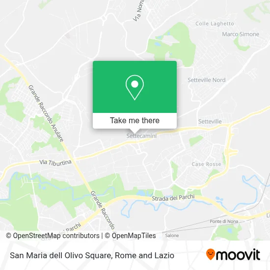 San Maria dell Olivo Square map