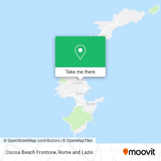 Cocoa Beach Frontone map