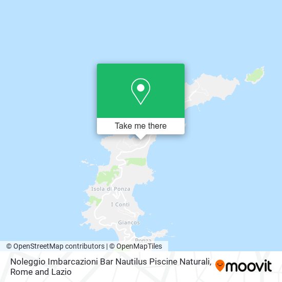 Noleggio Imbarcazioni Bar Nautilus Piscine Naturali map