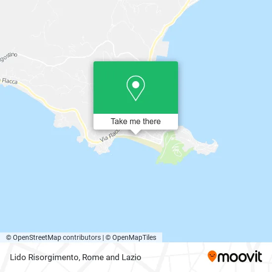 Risorgimento Beach map