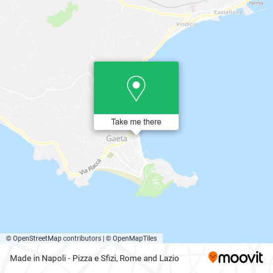 Made in Napoli - Pizza e Sfizi map