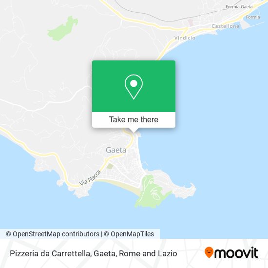Pizzeria da Carrettella, Gaeta map