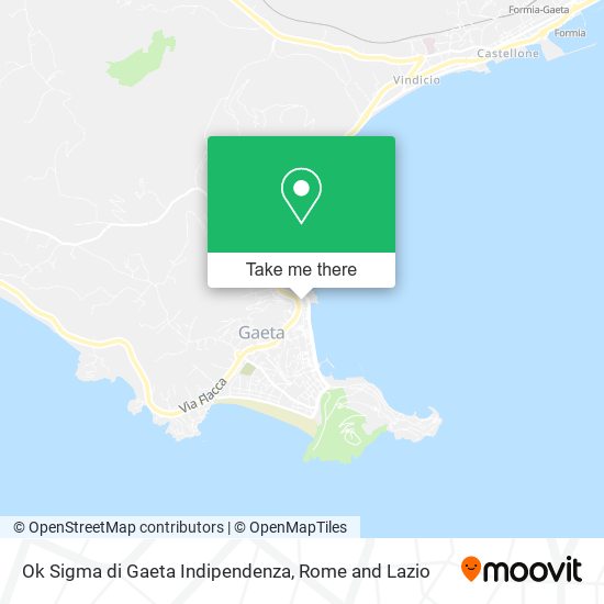 Ok Sigma di Gaeta Indipendenza map