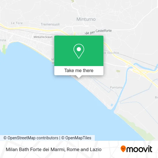 Milan Bath Forte dei Marmi map