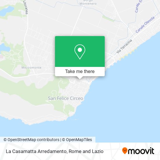 La Casamatta Arredamento map