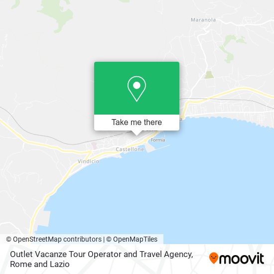 Outlet Vacanze Tour Operator and Travel Agency map