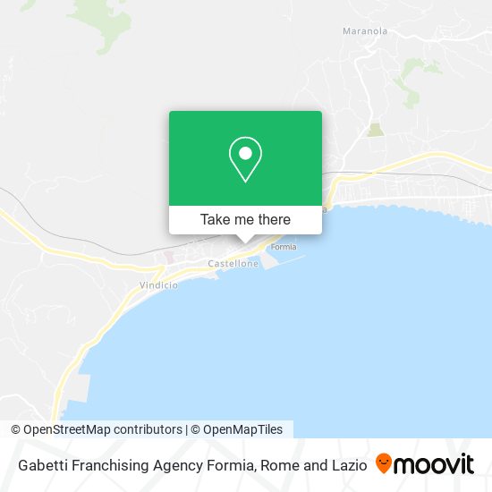 Gabetti Franchising Agency Formia map