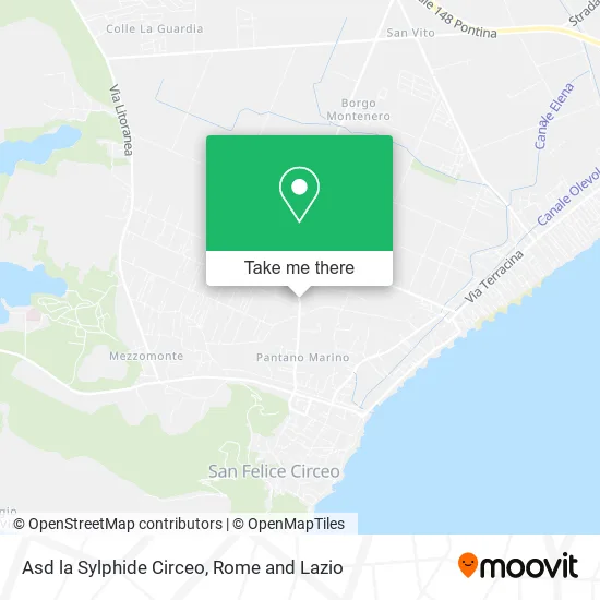 ASD La Sylphide Circeo map
