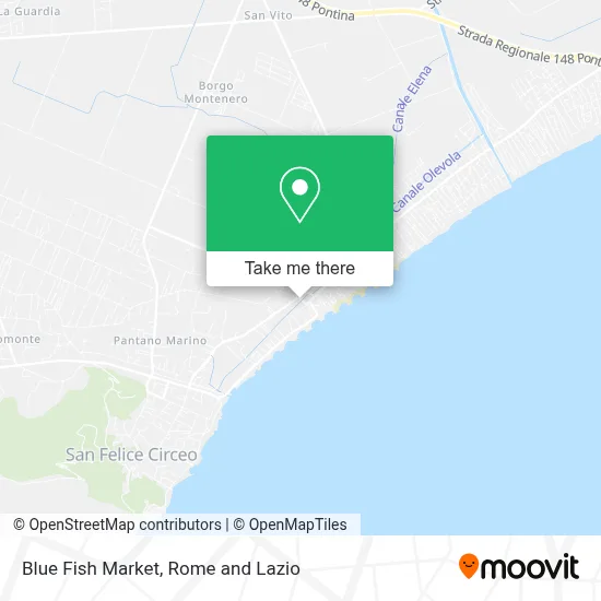 Blue Fish Market map