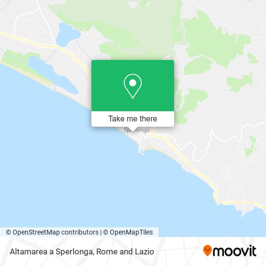 Altamarea a Sperlonga map