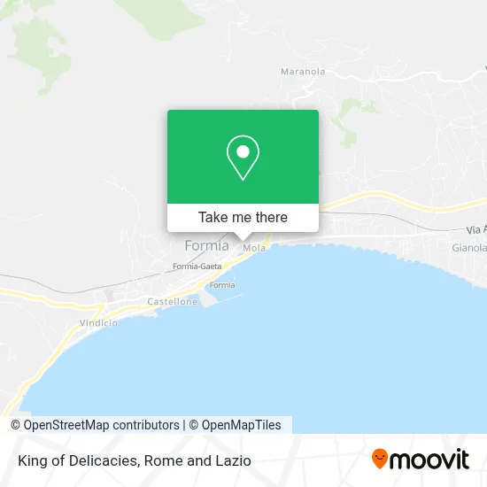 King of Delicacies map