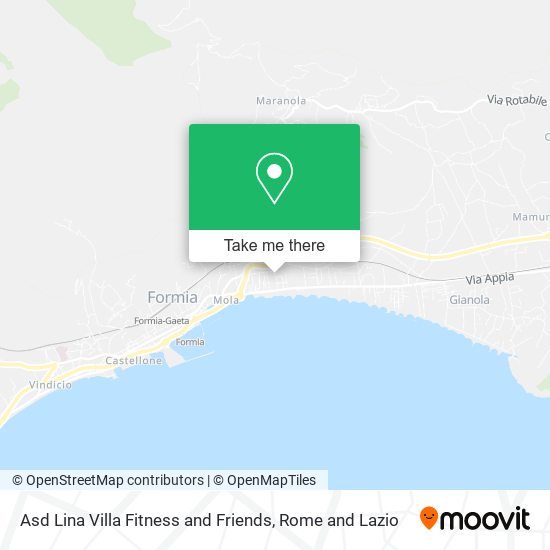 Asd Lina Villa Fitness and Friends map