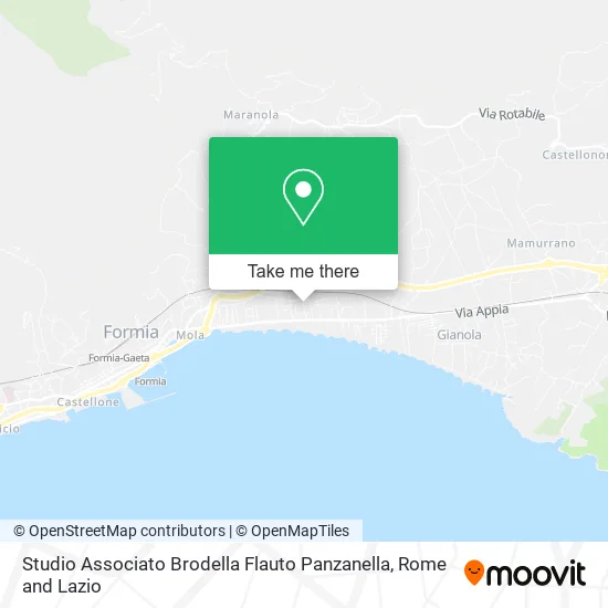 Associated Studio Brodella Flauto Panzanella map