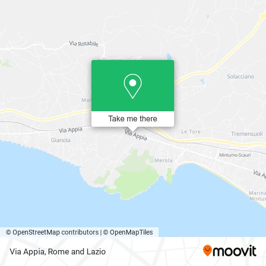 Via Appia map