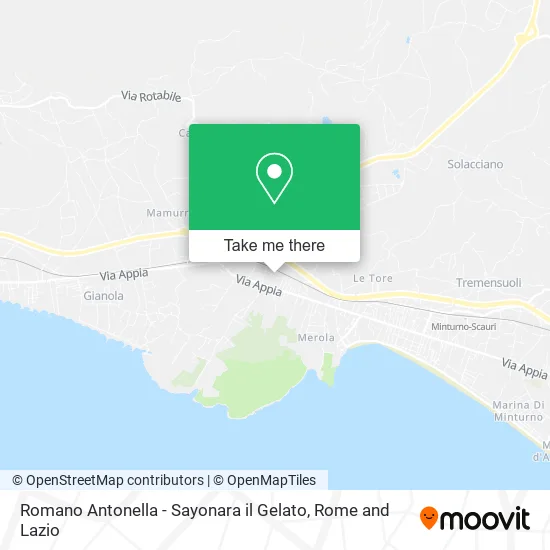 Romano Antonella - Sayonara Gelato map
