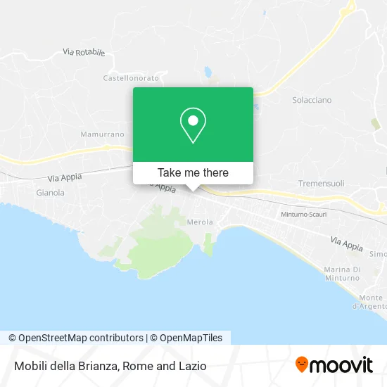 Mobili della Brianza map