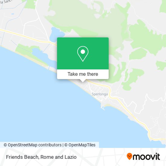 Friends Beach map