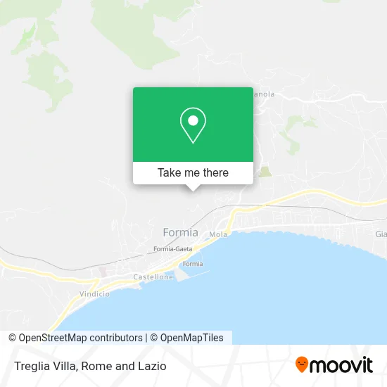Treglia Villa map