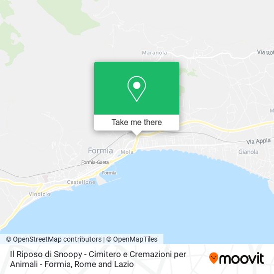 Il Riposo di Snoopy - Cimitero e Cremazioni per Animali - Formia map