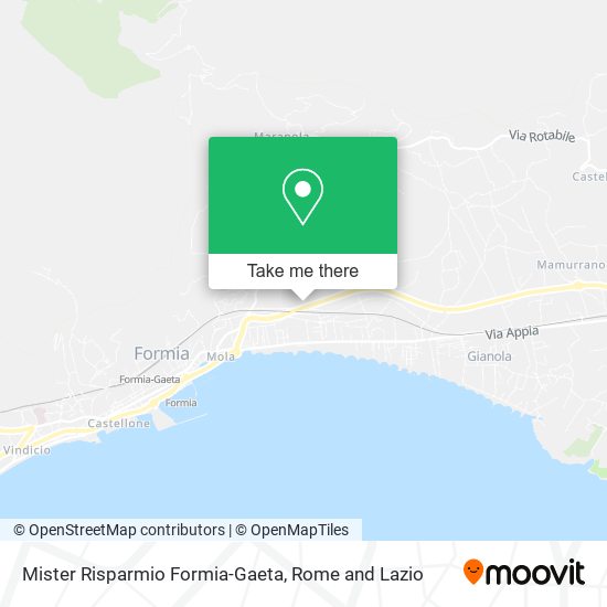 Mister Risparmio Formia-Gaeta map