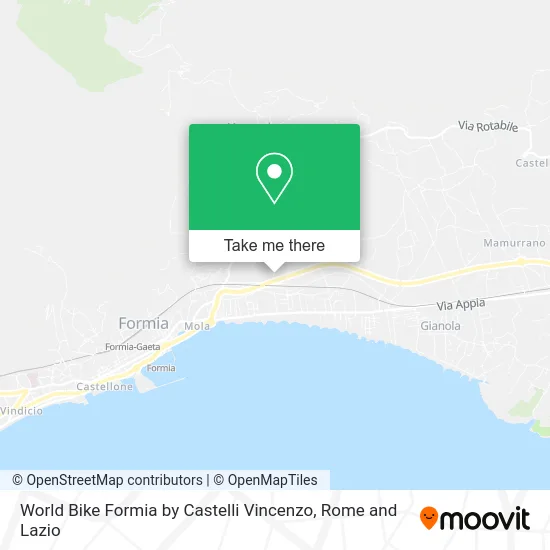 World Bike Formia by Castelli Vincenzo map