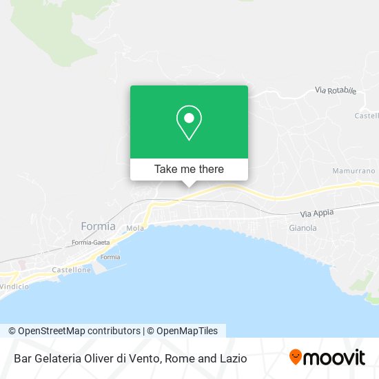 Bar Gelateria Oliver di Vento map