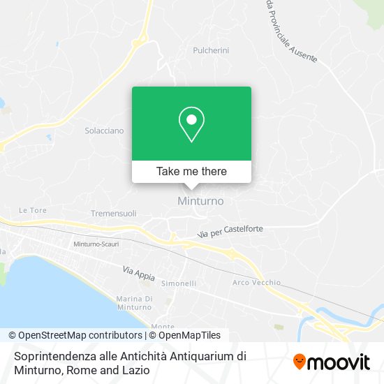 Soprintendenza alle Antichità Antiquarium di Minturno map