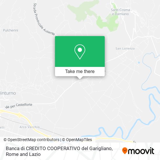 Banca di CREDITO COOPERATIVO del Garigliano map
