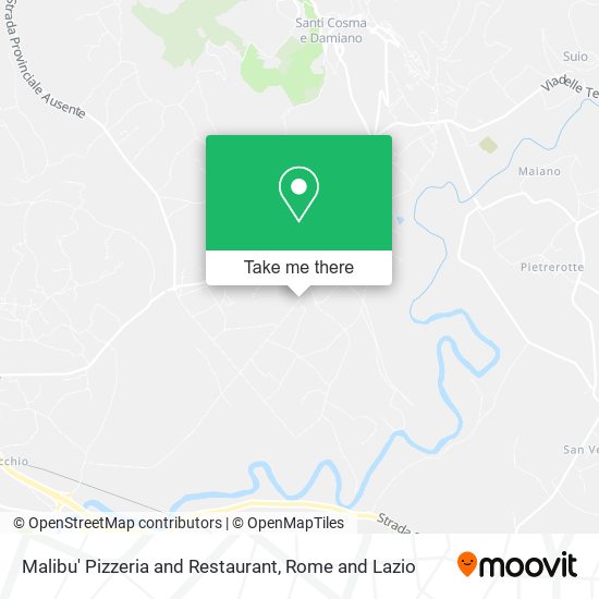 Malibu' Pizzeria and Restaurant map