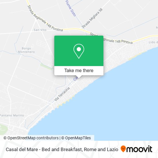 Casal del Mare - Bed and Breakfast map