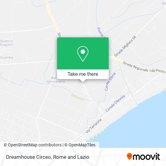 Dreamhouse Circeo map