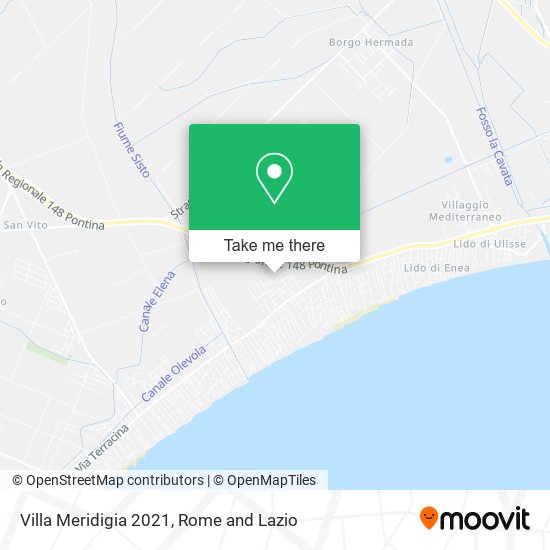 Villa Meridigia 2021 map